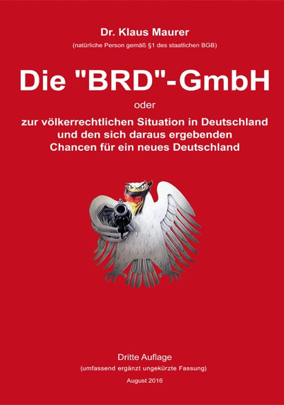 Die BRD-GmbH dritte Auflage 10 Stück im Paket