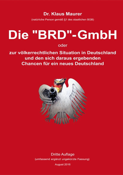 Die BRD-GmbH dritte Auflage 100 Stück im Paket