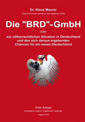 Die BRD-GmbH dritte Auflage mit Autoaufkleber Punisher (Bestrafer) Durchmesser 12 cm 