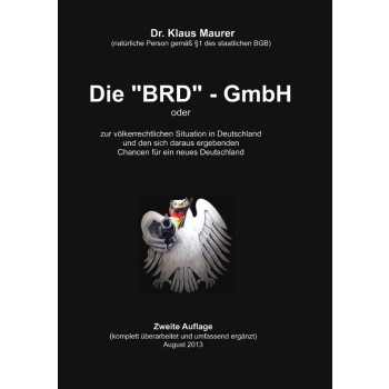 Die BRD-GmbH zweite Auflage 10 Stück im Paket